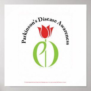Poster maladie de parkinson, maladie de parkinsons, tulip