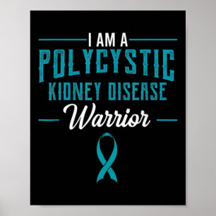 Poster Maladie du rein Pkd Guerrier Pckd Sensibilisation