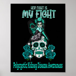 Poster Maladie du rein Sensibilisation Son combat est mon