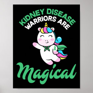 Poster Maladie guerrier Magique Unicorne Connaissance du 