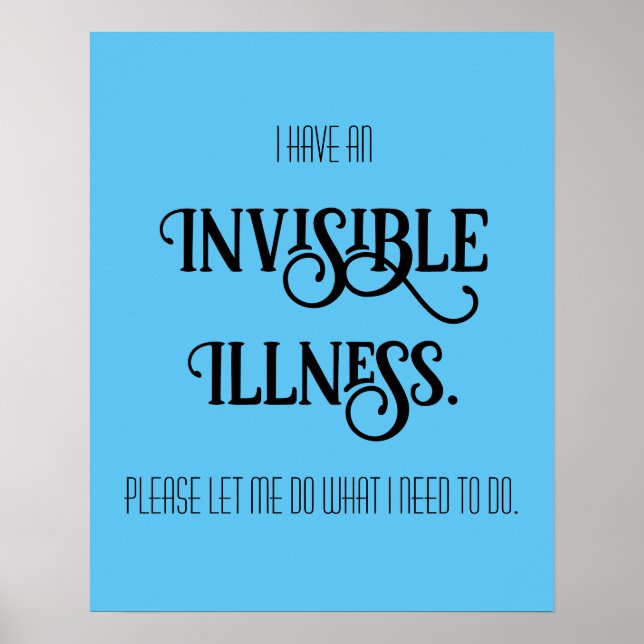 Poster Maladie invisible (Devant)