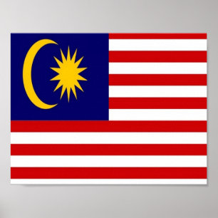 Poster Malaisie - Flag