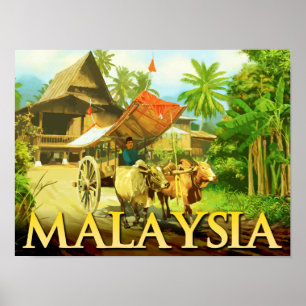 Poster Malaisie - Panier en vrac