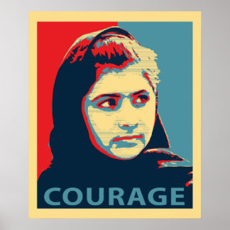 Poster Malala Yousafzai - Une photo du courage