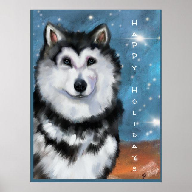 Poster Malamute d'Alaska (Devant)