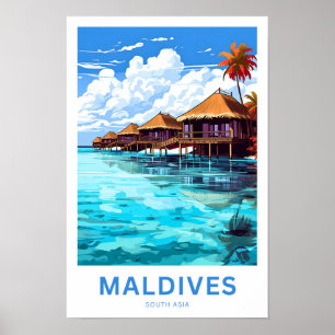 Poster Maldives Asie du Sud Imprimer