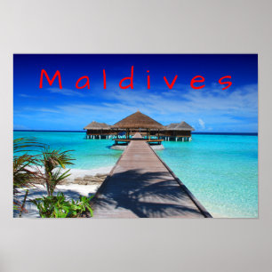 Poster Maldives Tropical Island Resort