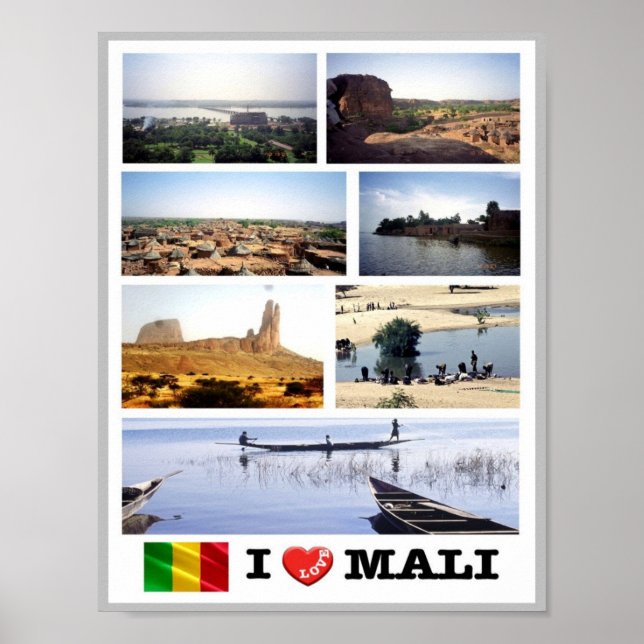 Poster Mali - I Love - (Devant)