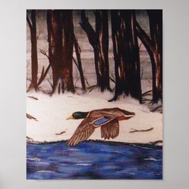 Poster Mallard Duck en mission (Devant)