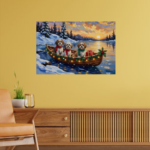 Poster Malti Tzu Noël Bateau Vacances