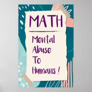 Poster Maltraitance mentale envers les humains