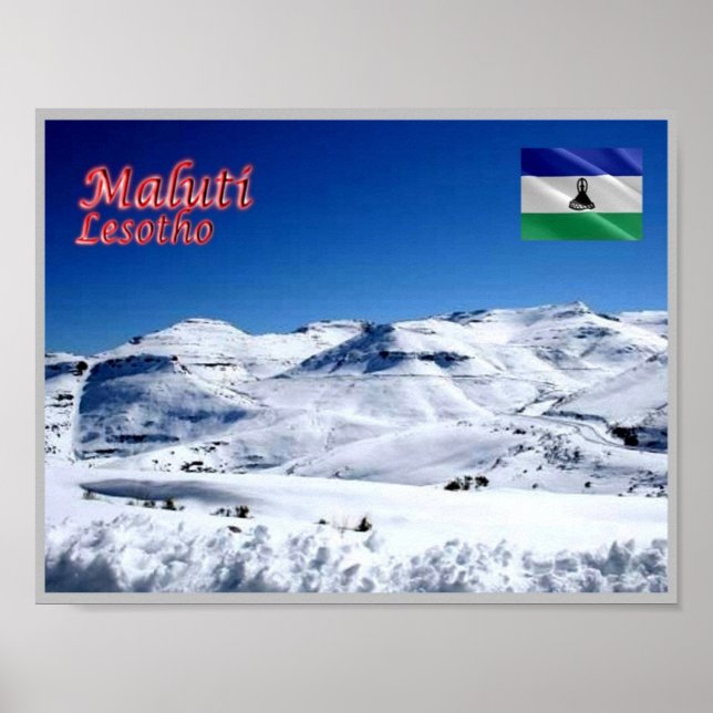 Poster Maluti - Lesotho - (Devant)