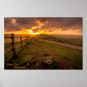 Poster Mam Tor - Angleterre