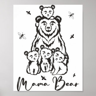 Poster Mama Bear Png JPG Pdf Files, Mama Bear Bear