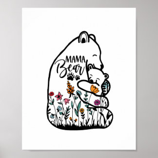 Poster Mama Bear Png JPG Pdf Files, Mama Bear Bear