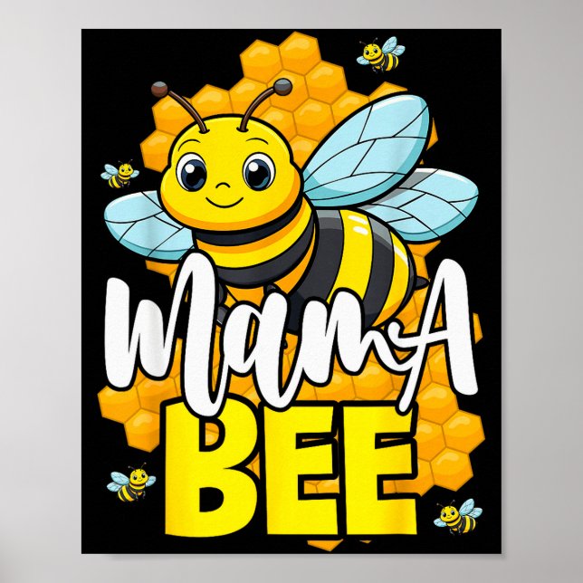 Poster Mama Bee Family Bee First Bee Day Outfits  (Devant)
