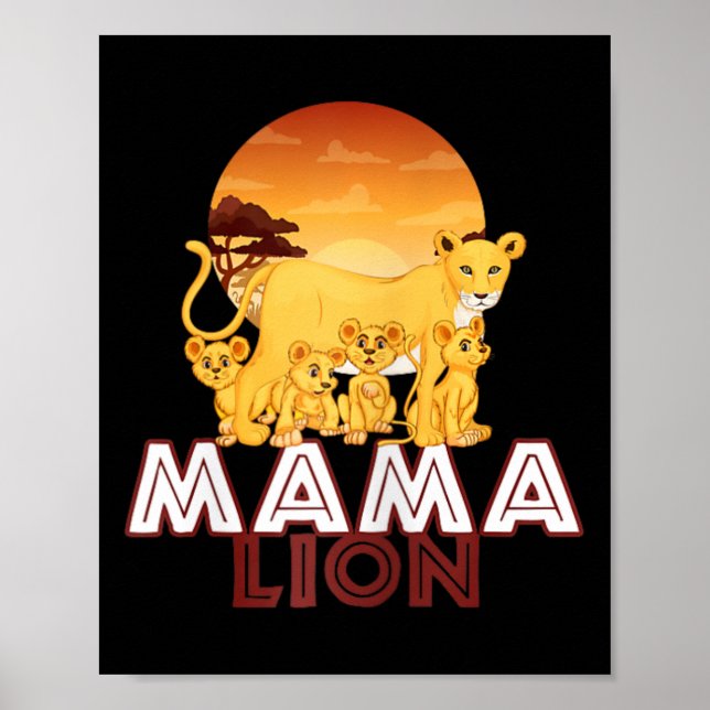 Poster Mama Lion (Devant)