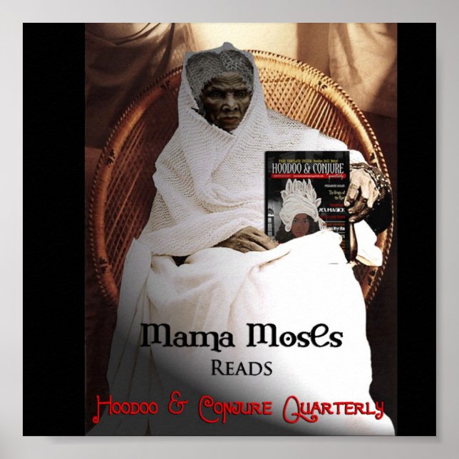 Poster Mama Moses lit Hoodoo et Conjure Quartier (Devant)