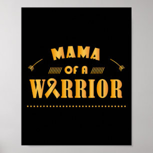 Poster Mama Of A Warrior Chilhood Cancer Ribbon Awards