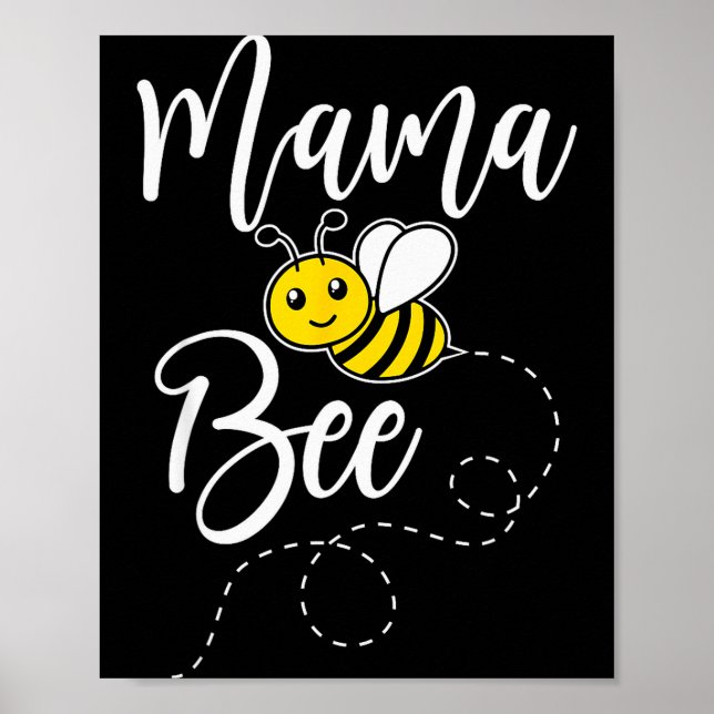 Poster Mama Of The Bee Day Girl Hive Family Matching Birt (Devant)
