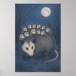 Poster Mama Opossum
