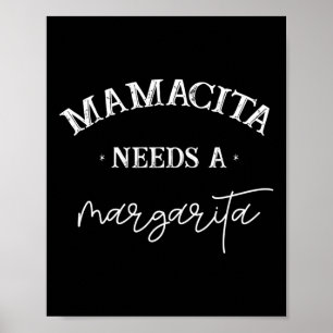 Poster Mamacita A Besoin D'Une Margarita Women Cinco De M