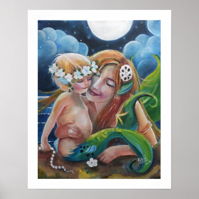 Poster Maman aimante et Sirènes de bébé (Devant)