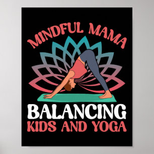 Poster Maman attentive à Lancing Enfants et yoga maman