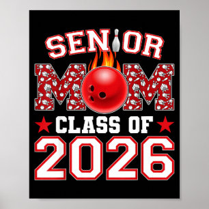 Poster Maman Bowling Senior 2026 Illustration de classe