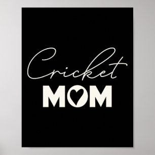 Poster Maman de cricket mignonne pour la fête des Mères