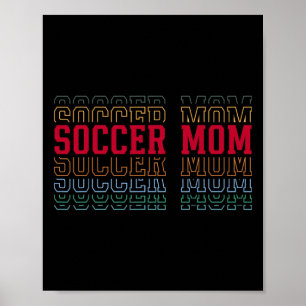 Poster Maman de footballeur Texte superposé drôle Mère Ma