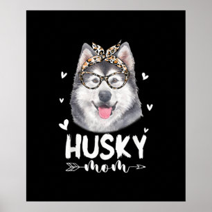 Poster Maman de Husky Dog Lovers Mother day