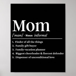 Poster Maman définition drôle