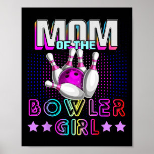 Poster Maman Du Bowler Girl Correspondant Bir De Bowling