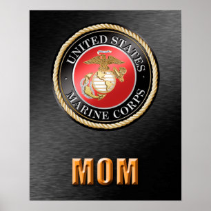 Poster Maman du Corps des Marines des États-Unis