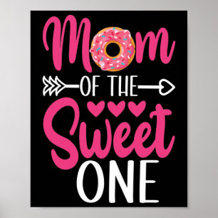 Poster Maman du donut saupoudré de sucre