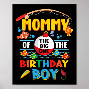 Poster Maman du gros un pêche 1er anniversaire Ofishall
