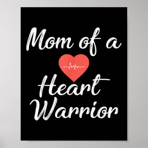 Poster Maman D'Un Guerrier Du Coeur Sensibilisation À La