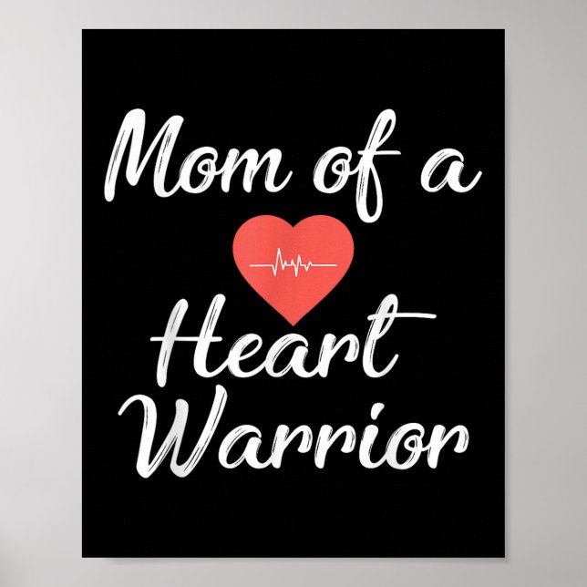 Poster Maman D'Un Guerrier Du Coeur Sensibilisation À La  (Devant)
