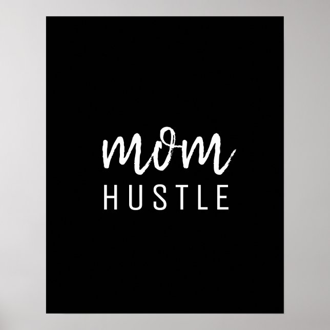 Poster Maman Hustle | Script moderne Fête des Mères Noire (Devant)