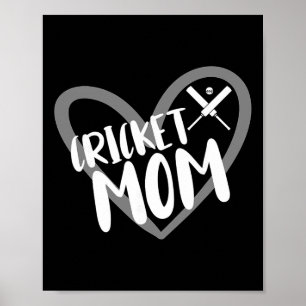 Poster Maman joueuse de cricket