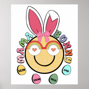 Poster maman lapin (3), rétro, vintage