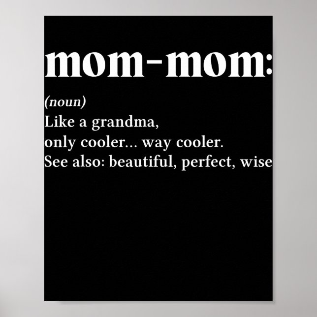 Poster Maman maman Comme Une Grand-Mère Seulement Glacièr (Devant)