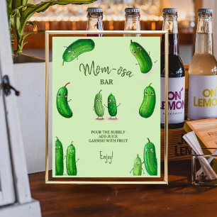 Poster Maman-osa Pickles Concombre Baby shower vert