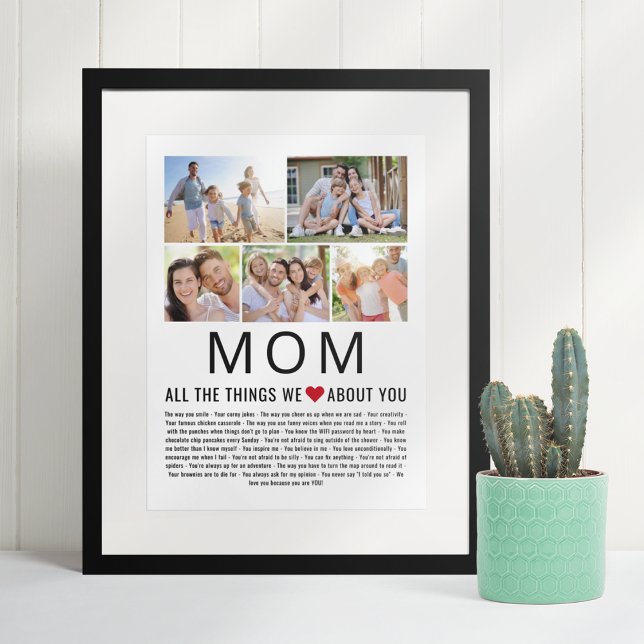 Poster Maman Photos Choses que nous aimons à propos de to (Créateur téléchargé)