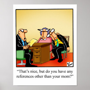 Poster "Maman Reference" de l'Humour d'affaires