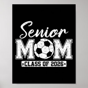Poster Maman senior Cl de 2026 Maman de footballeuse Dipl