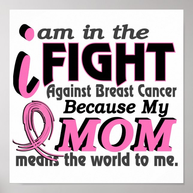 Poster Maman Veut Dire Le Monde Pour Moi Cancer Du Sein (Devant)