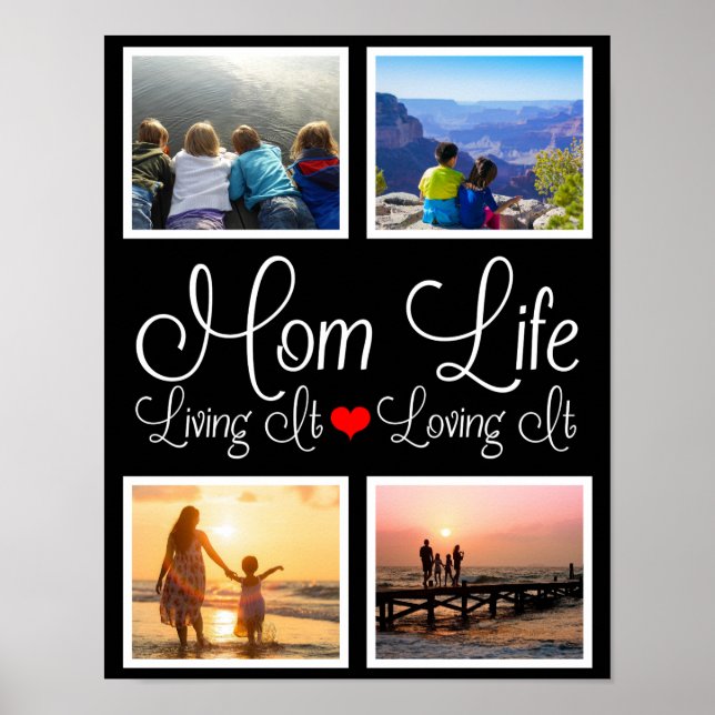 Poster Maman Vie | Vivre | Love It Photo (Devant)