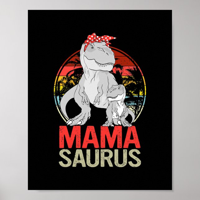 Poster Mamasaurus T Rex Dinosaur Mama Saurus (Devant)